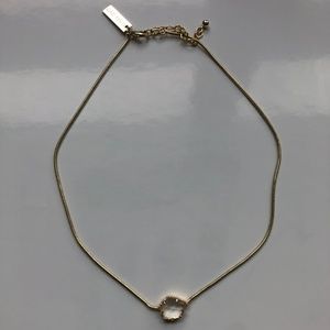 Tess Gold Pendant Necklace Crystal